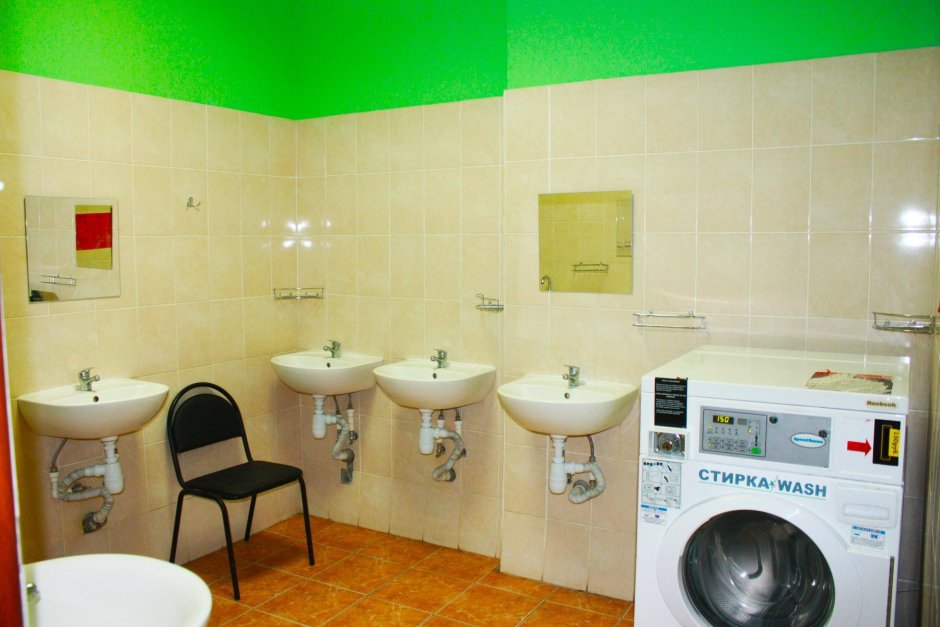 Ванная комната в комнате общежития