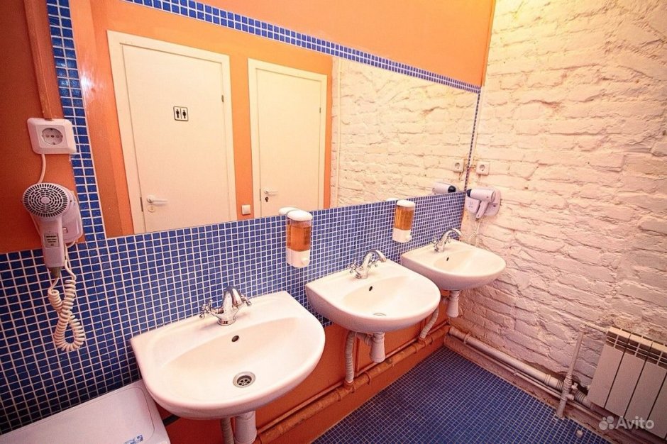 Санузел в хостеле