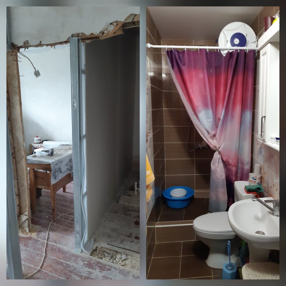 Туалет в комнате общежития