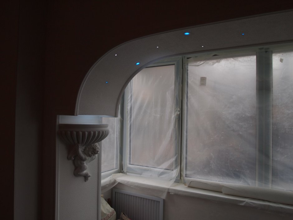 Арочный проем на балкон