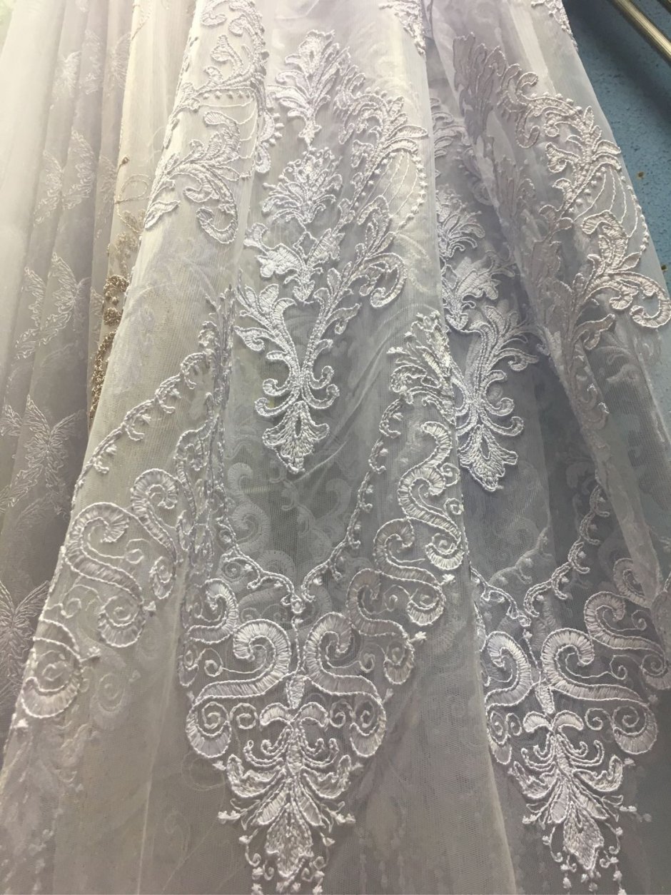 Тюль на сетке Снежная Королева