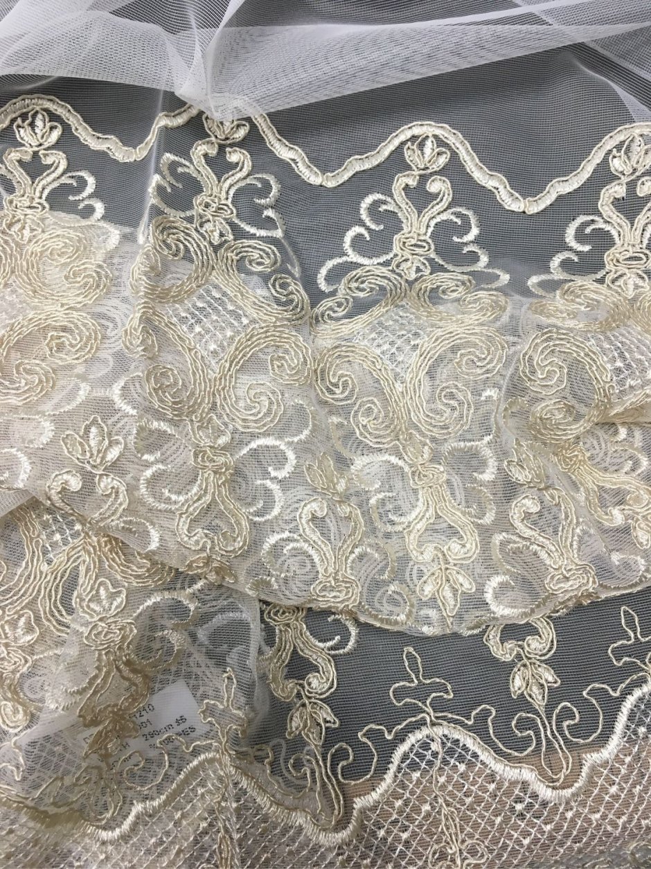 Карвен k8094 тюль-сетка с вышивкой k8094