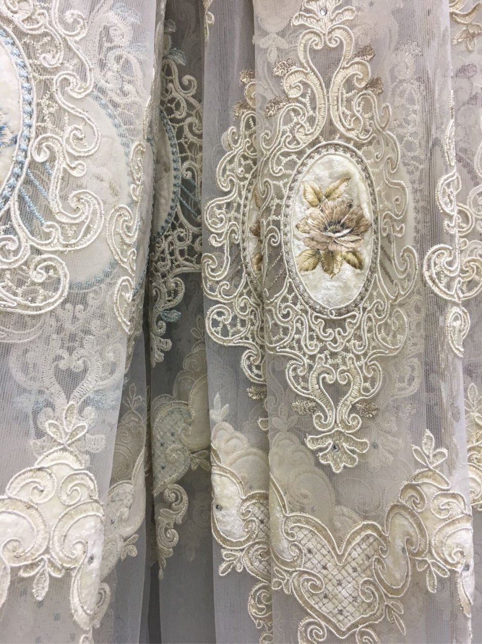 Тюль занавеска Mesh embroiddery Curtain 140*260 модель gzg134-3 Royal Union
