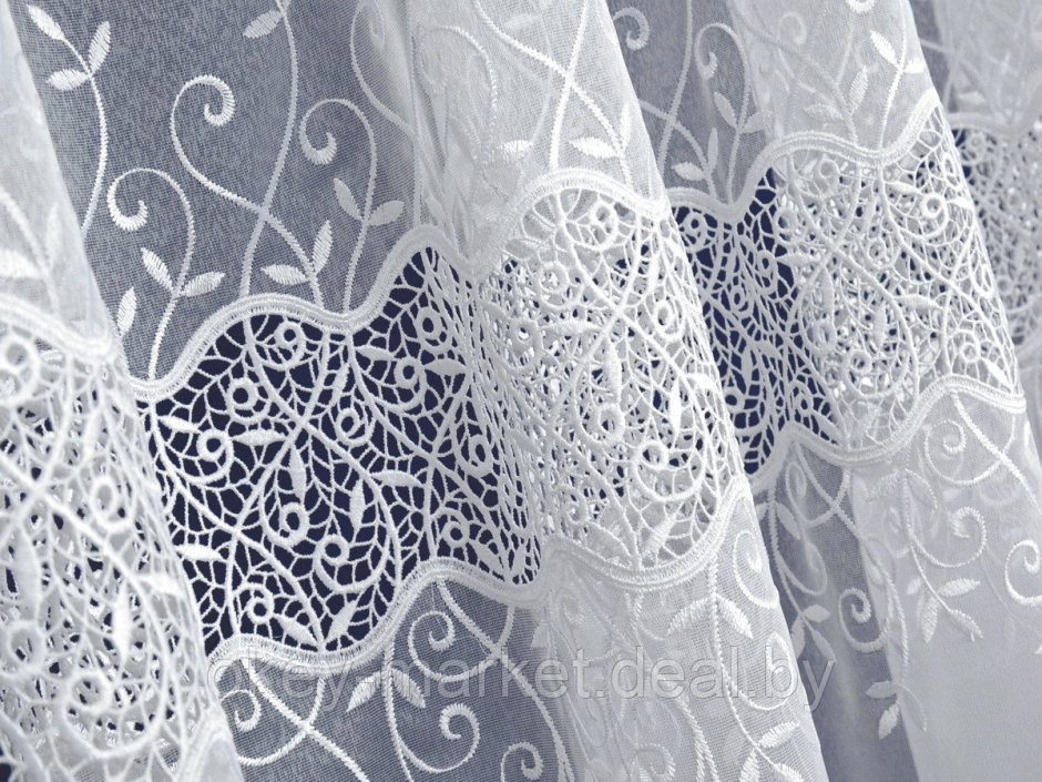 Тюль занавеска Mesh embroiddery Curtain 140*260 модель gzg134-3 Royal Union