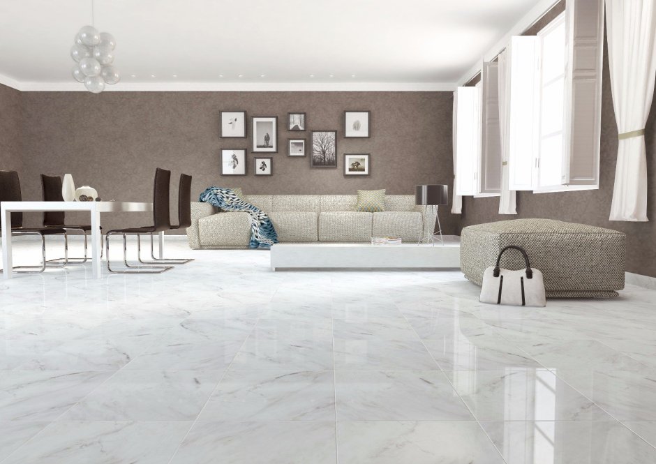 Обои под мраморный пол