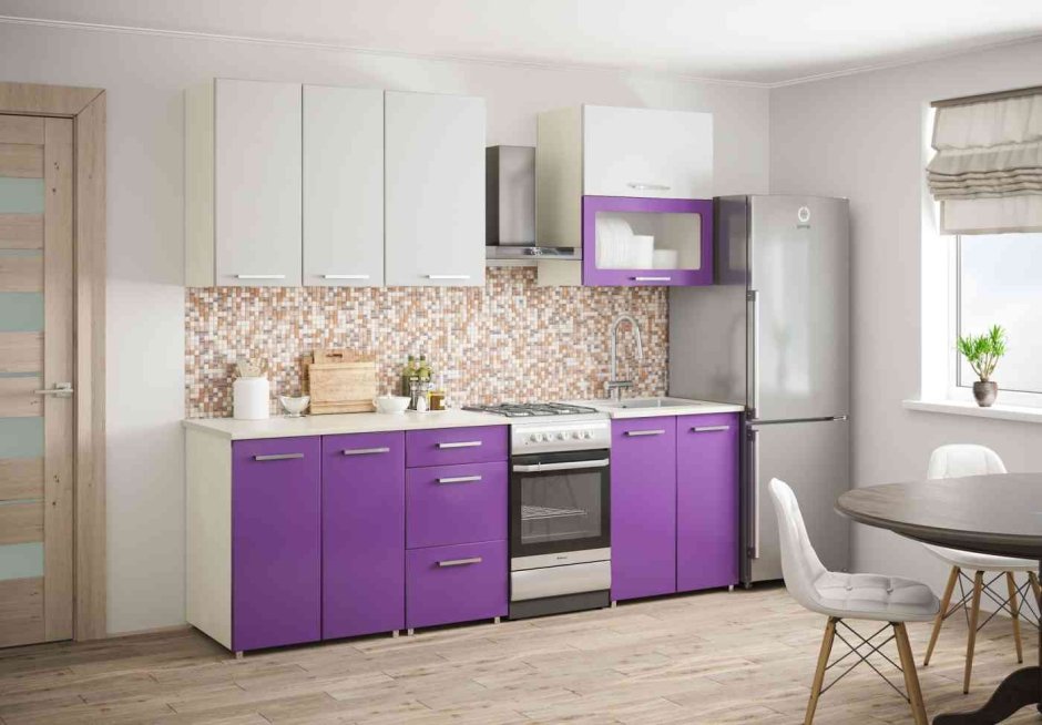 Кухня Виола бордо ваниль