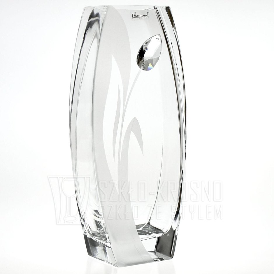 Стекляная ваза Сваровски камни