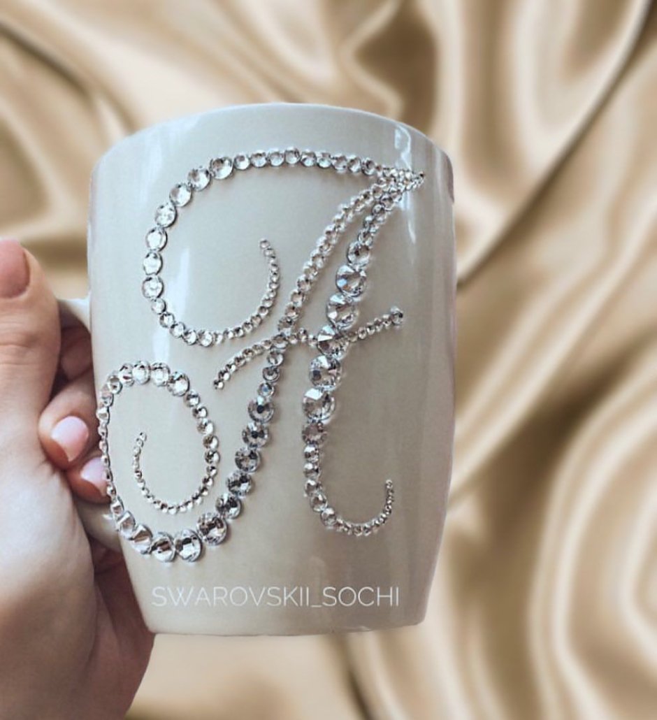 Кружка со стразами Сваровски