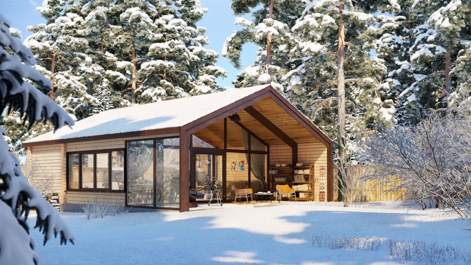 Шале из клееного бруса Алпин проект