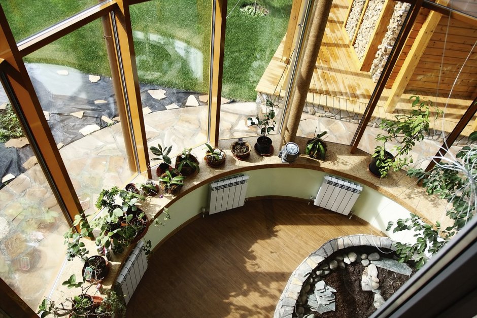 Современная баня с бассейном