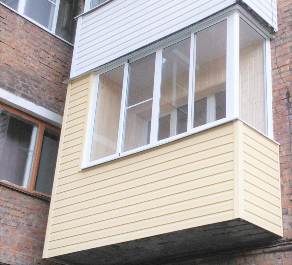 Внешняя отделка балкона