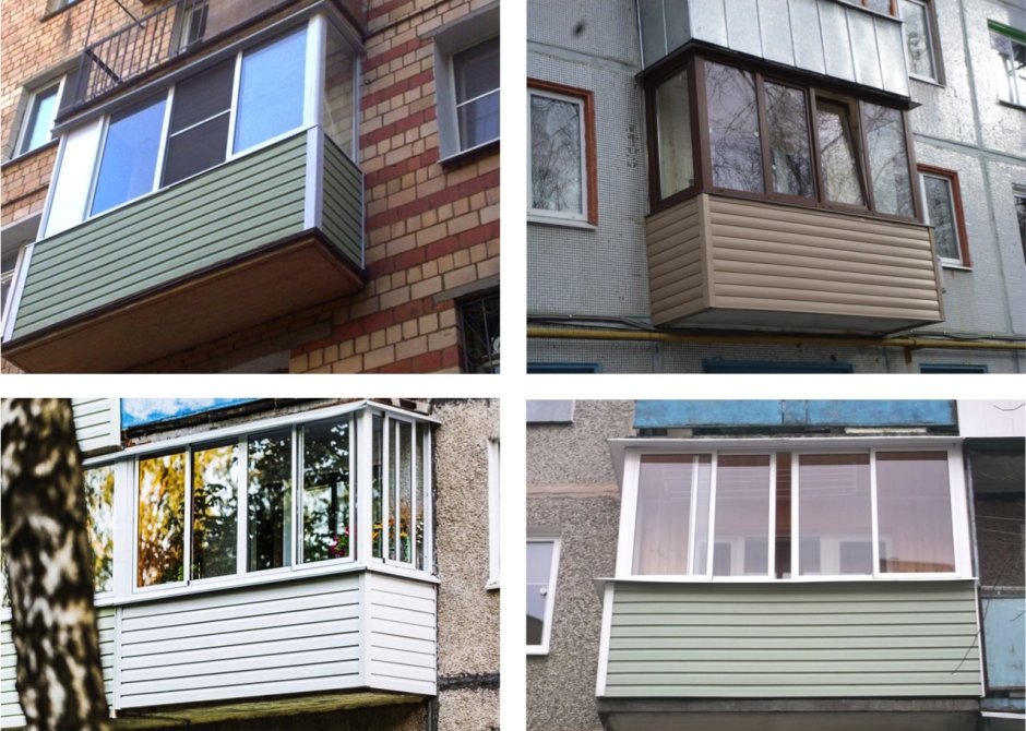 Обшивка балкона снаружи