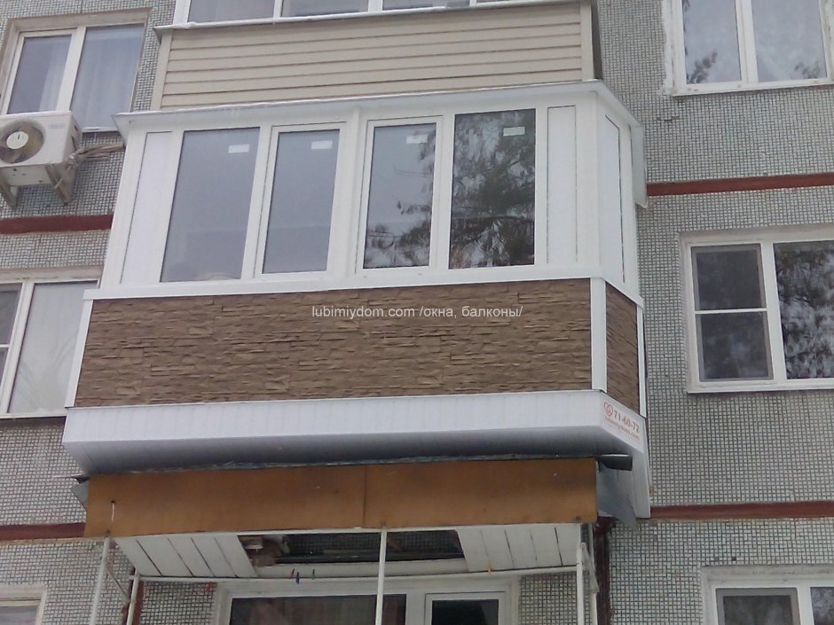 Отделка балкона снаружи