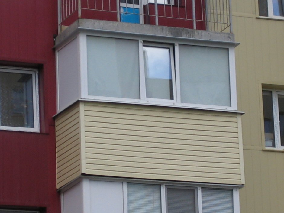 Лоджия 6 метров обшита снаружи
