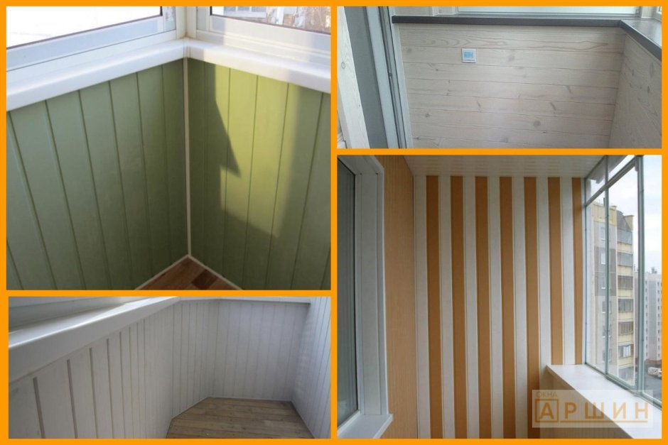 Отделка балкона сайдингом