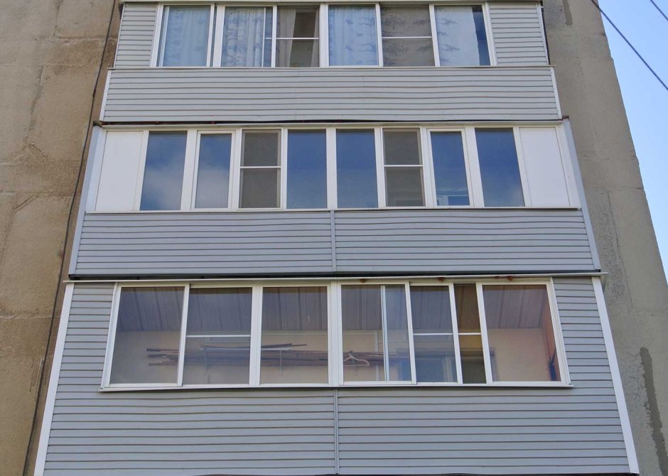 Сайдинг металлический для балкона