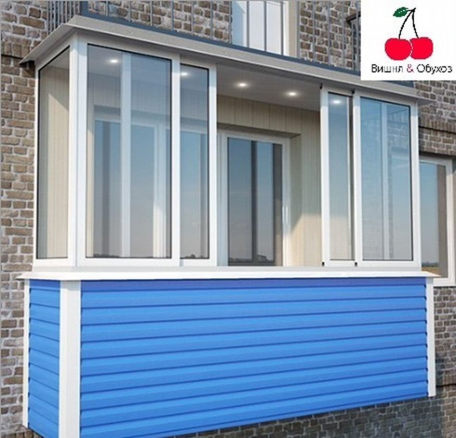 Внешняя отделка балкона