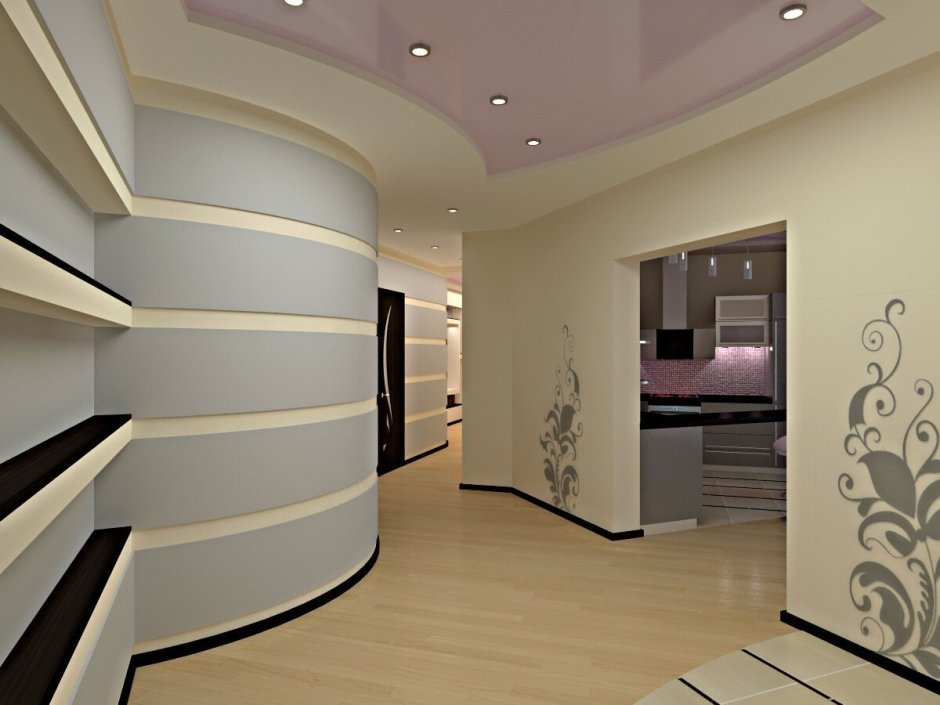 Декоративная отделка стен деревом