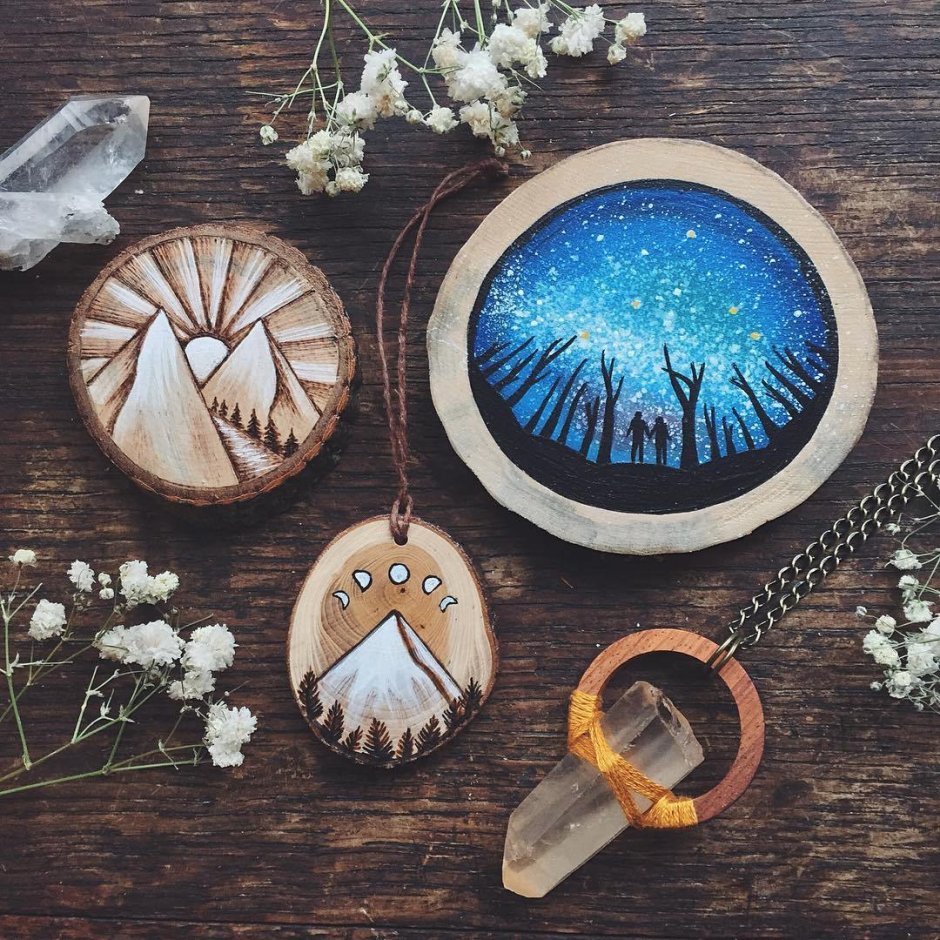 Рисование на спилах