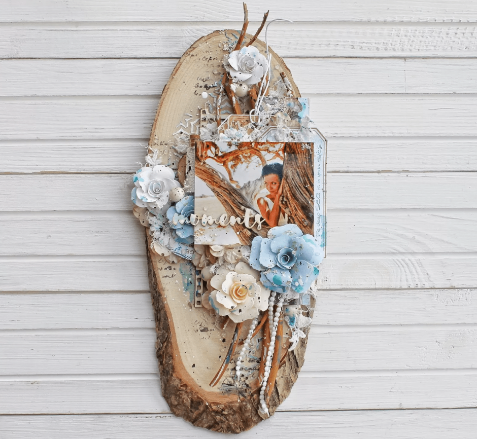 Декупаж на спиле дерева