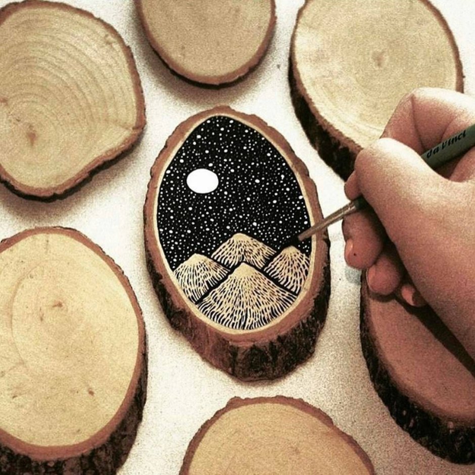 Игрушки из спилов дерева