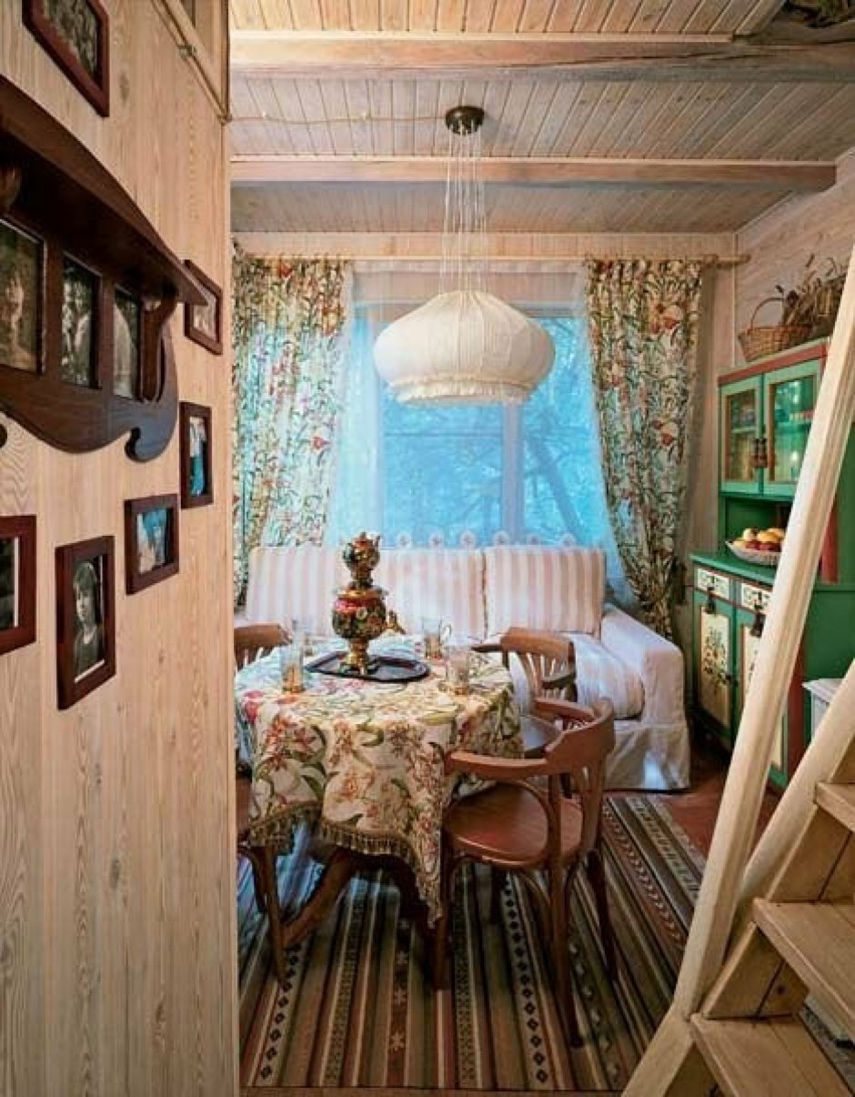 Дачный интерьер в русском стиле