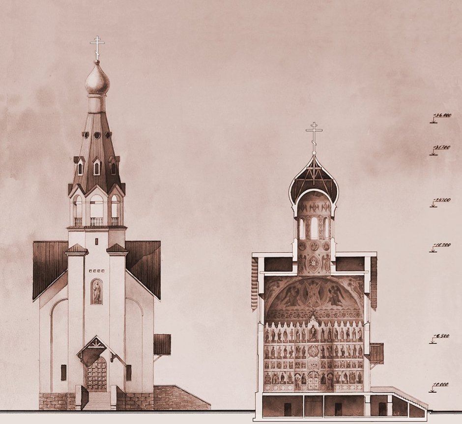 Архитектурная отмывка Капитель