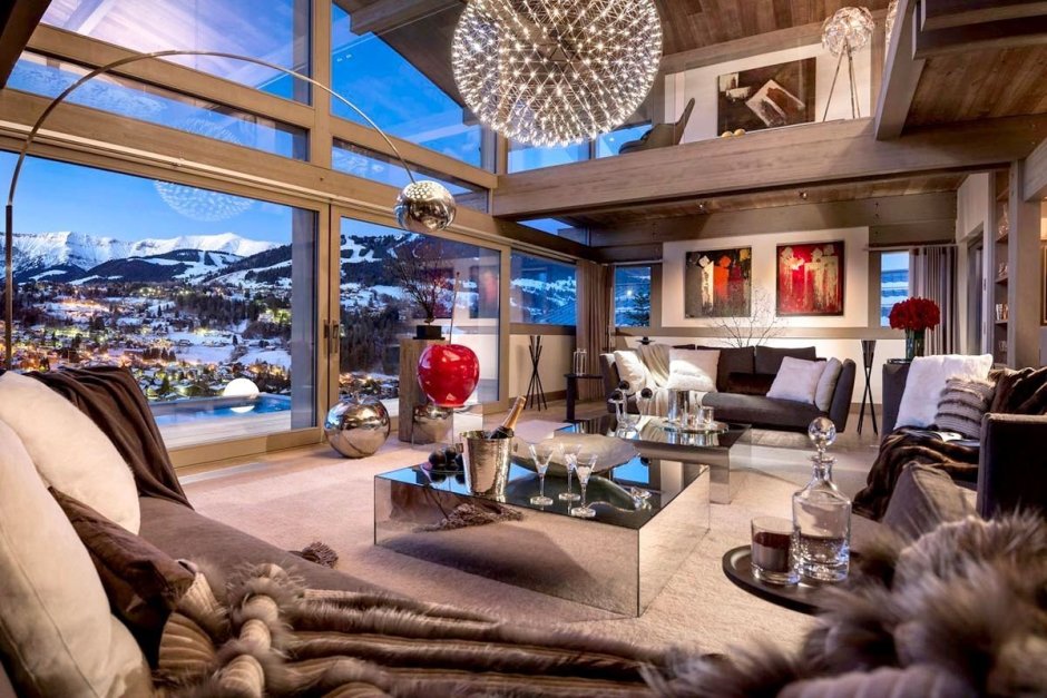 Французский Шале. Chalet Mont Blanc, Megeve