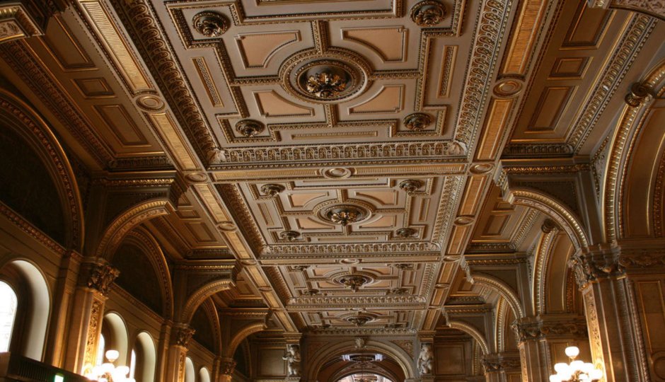 Кессонный потолок романский стиль базилика