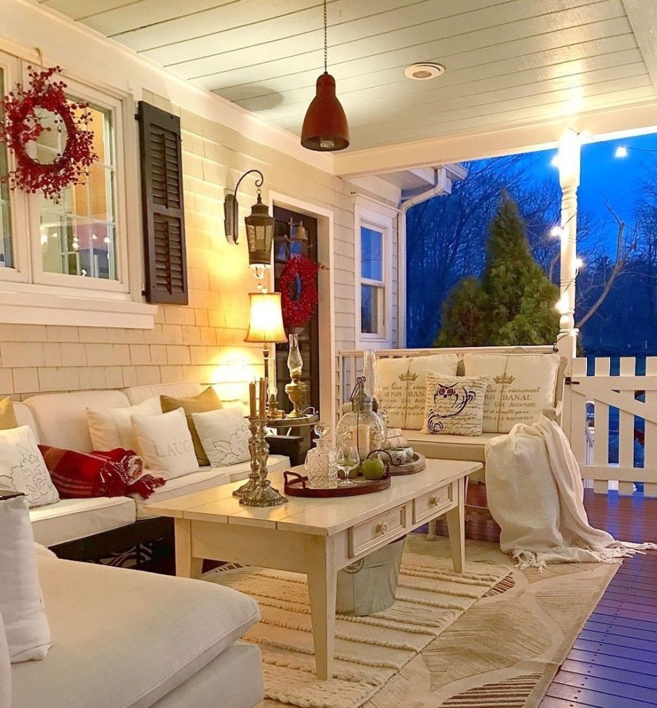 Освещение веранды на даче