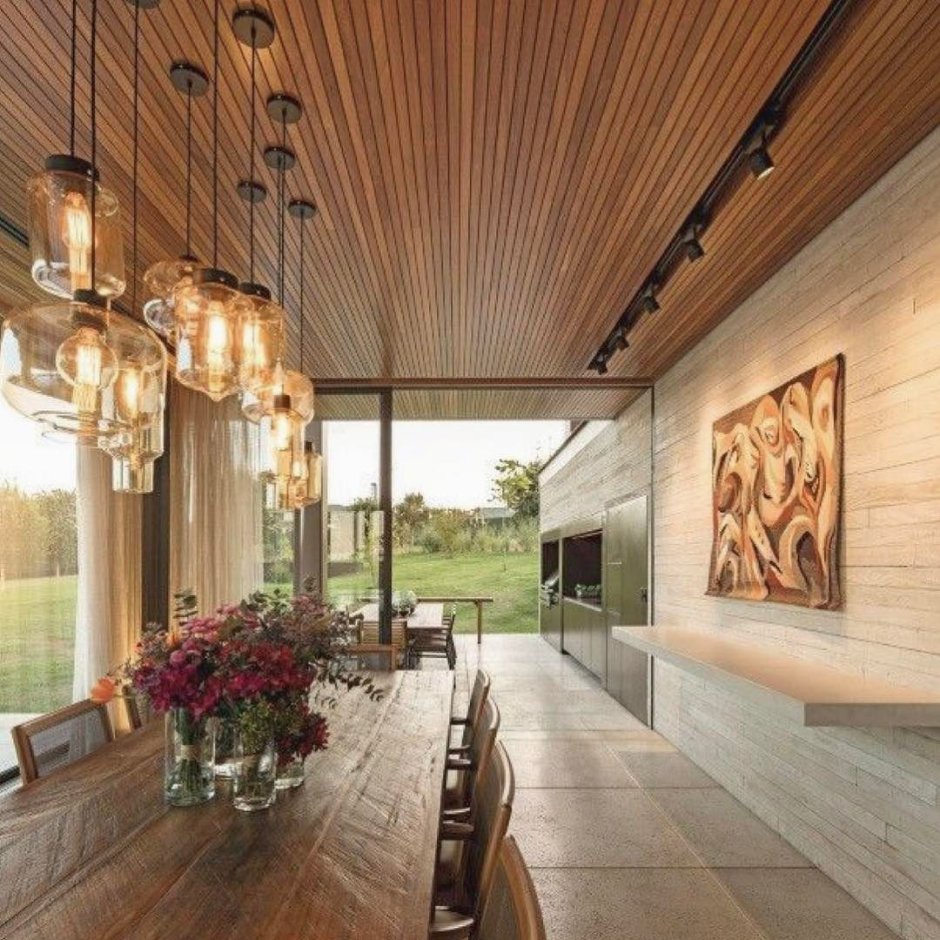 Терраса пергола лаунж зона