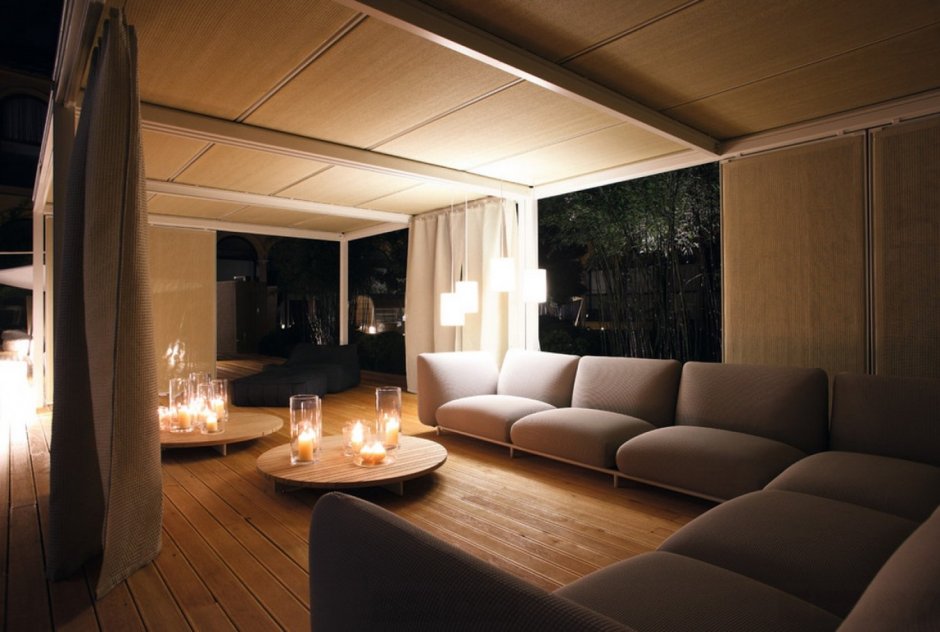 Освещение летней веранды