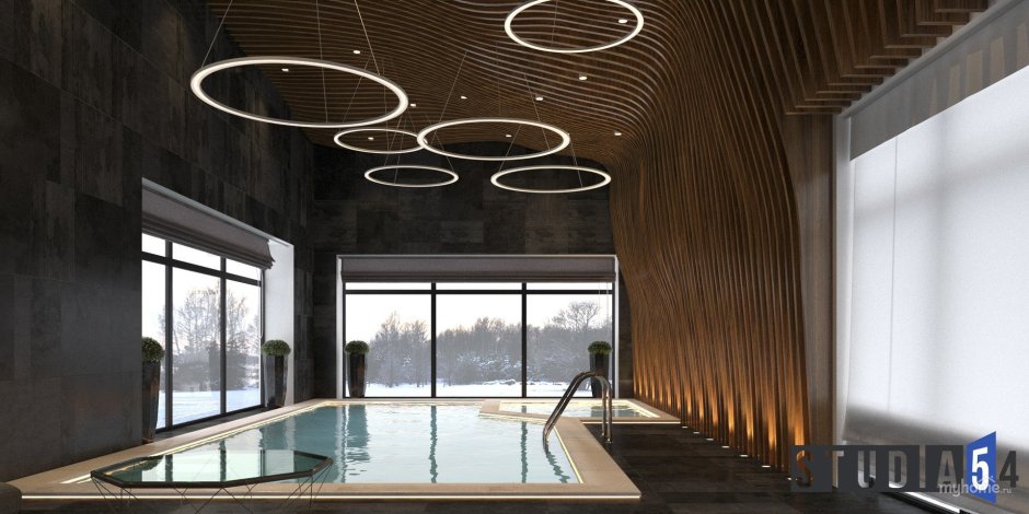 Потолок веранды из дерева