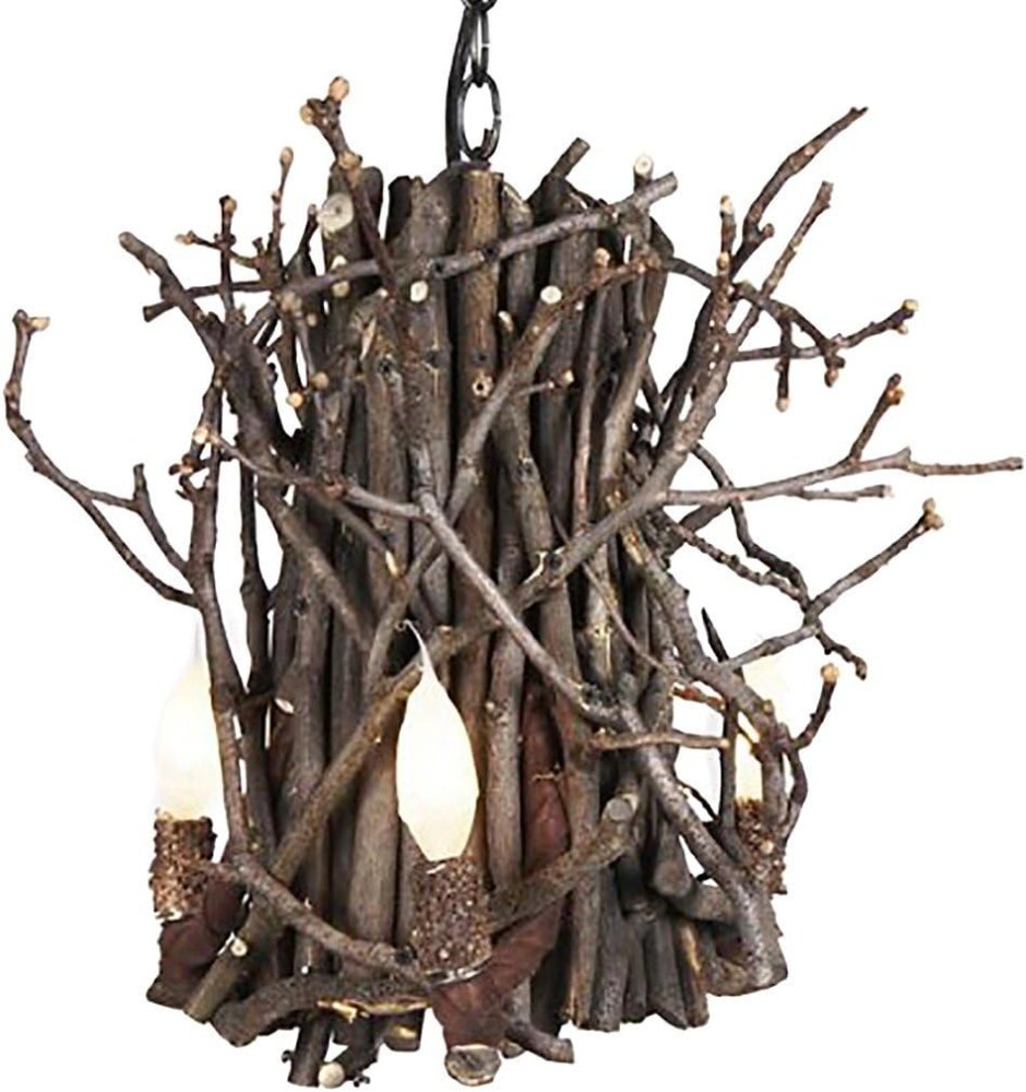 Плафон из веток