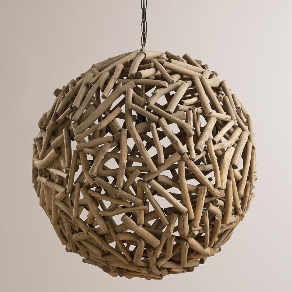 Плафон из веток