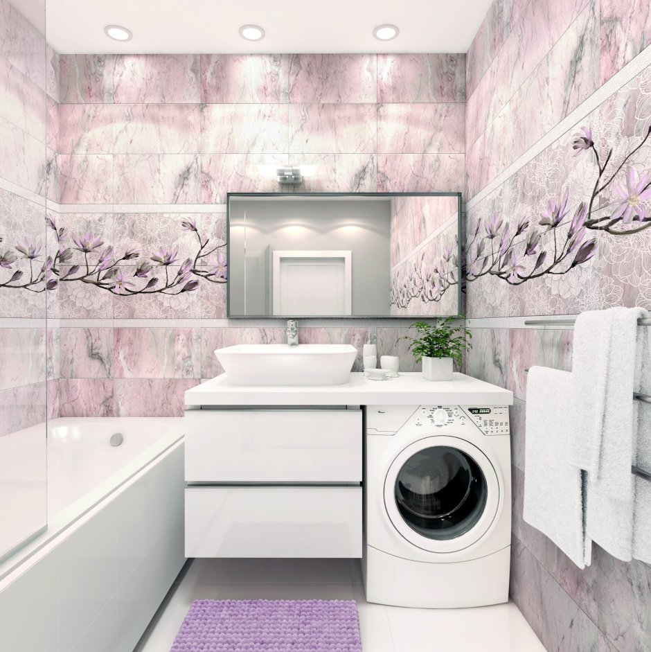 Комплект панелей ПВХ Азалия 4 мм 2700x270 мм 2.7 м² 4 шт