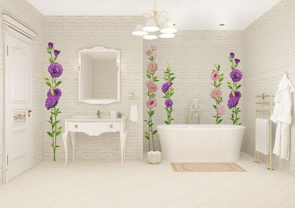 Панель ПВХ нимфея Магнолия 8 мм 2700х375 мм 1.013 м²