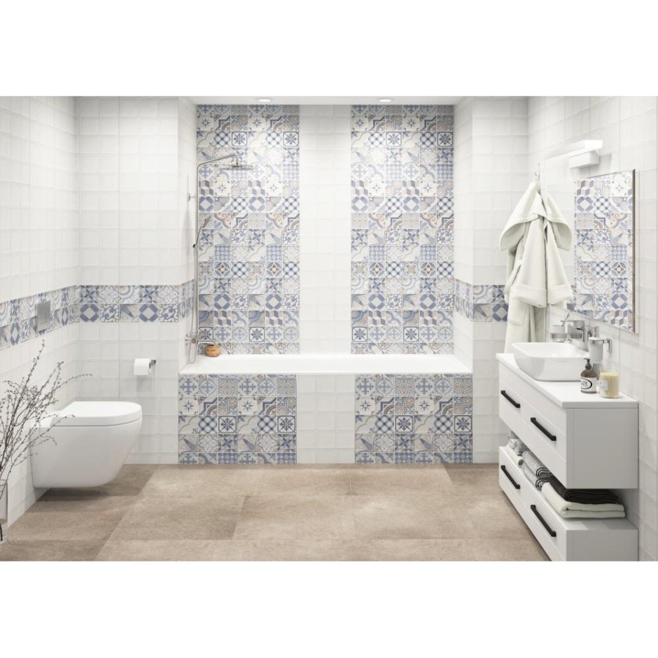 Панель ПВХ плитка цветная 8 мм 2700х375 мм 1.013 м²