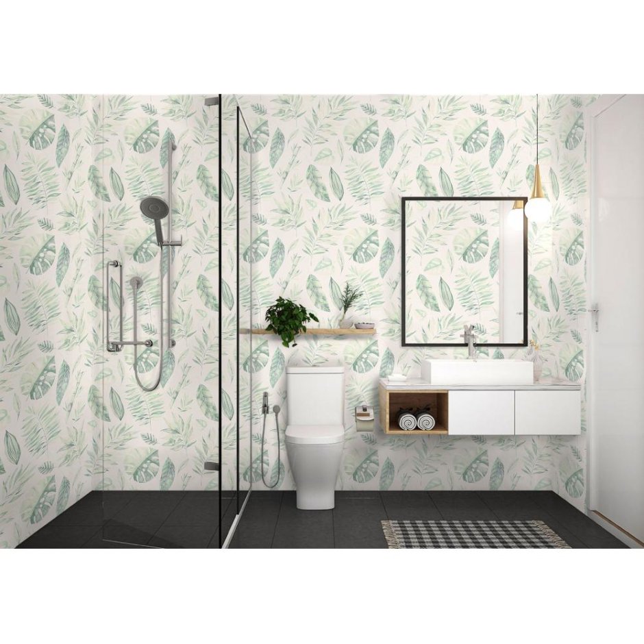 Комплект панелей ПВХ белый мрамор 8 мм 2700х375 мм 2.025 м² 2 шт