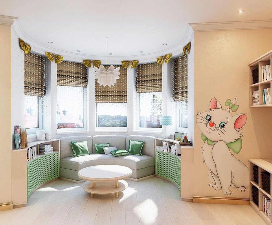 Эркер в детской комнате