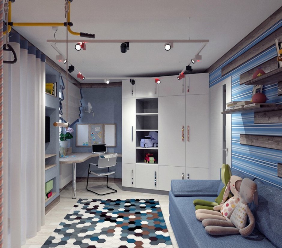 Дизайнерский проект детской комнаты