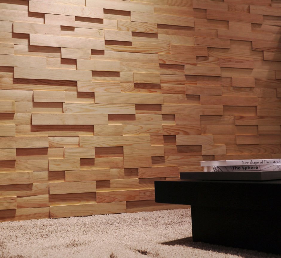 3д МДФ панели дерево санома