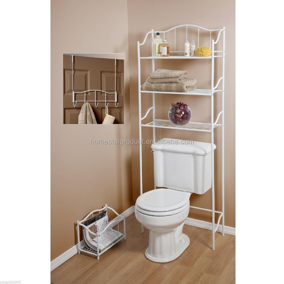 Пластмассовая полочка в туалет