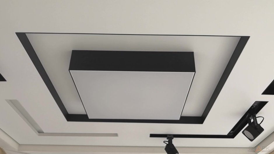 Двухуровневый потолок из гипсокартона