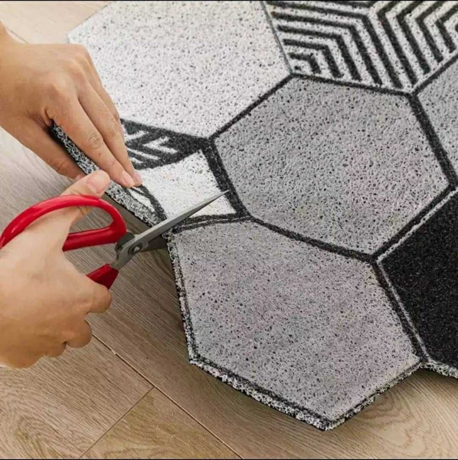 Коврик придверный соты