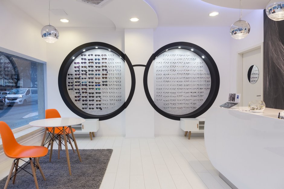 Салон оптики интерьер