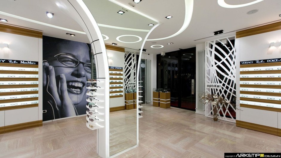 Красивые интерьеры оптики
