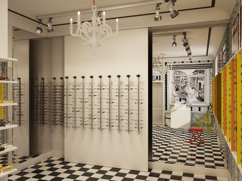 Салон оптики интерьер