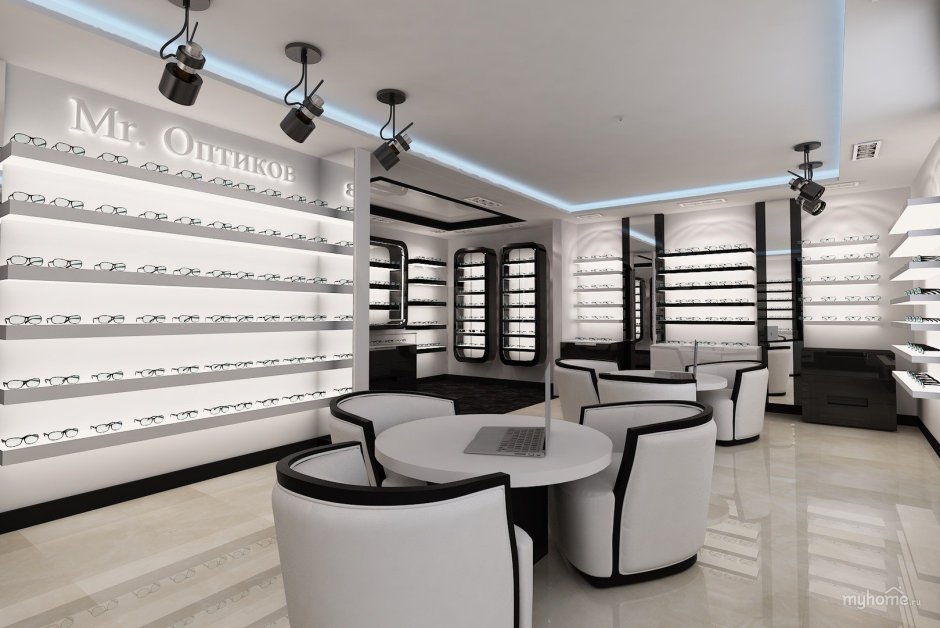 Интерьер салона оптика