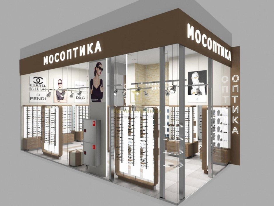 Дизайн салона оптики